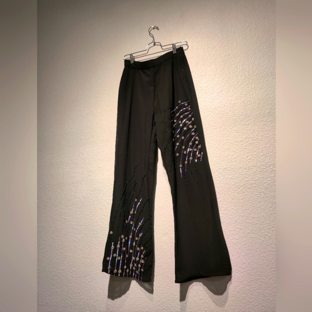 Vintage Sheer Sequins Pants